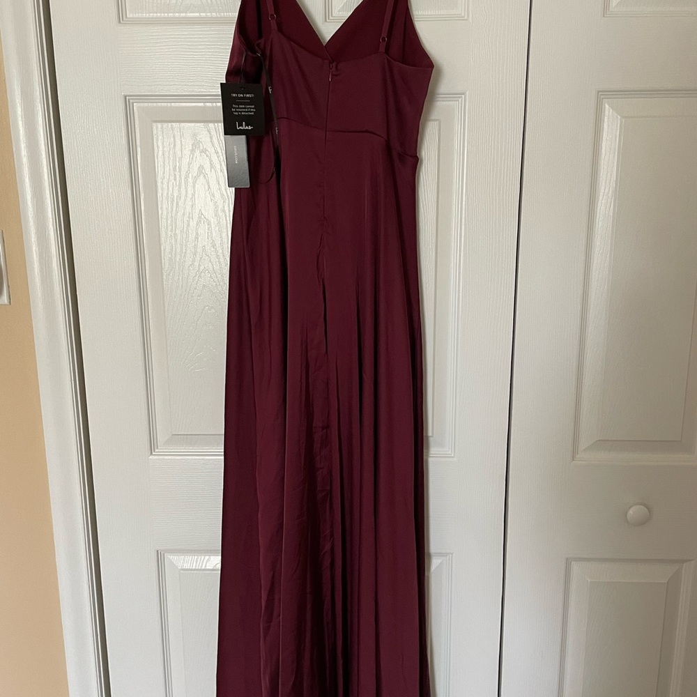 Lulu's Burgundy Maxi Dress